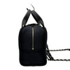 シャネル CHANEL ドーヴィル ボーリングバッグ A92749 ネイビー/ブラック シルバー金具 キャンバス/レザー レディース ショルダーバッグ