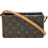 ルイ・ヴィトン LOUIS VUITTON レシタル M51900 ブラウン モノグラムキャンバス レディース ショルダーバッグ