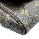 ルイ・ヴィトン LOUIS VUITTON フェイボリットMM M40718 ブラウン モノグラム/レザー レディース ショルダーバッグ
