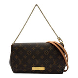 ルイ・ヴィトン LOUIS VUITTON フェイボリットMM M40718 ブラウン モノグラム/レザー レディース ショルダーバッグ