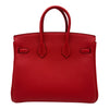 エルメス HERMES バーキン25 K刻 ルージュラデュー シルバー金具 トゴン レディース ハンドバッグ