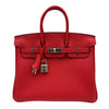 エルメス HERMES バーキン25 K刻 ルージュラデュー シルバー金具 トゴン レディース ハンドバッグ