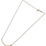 ティファニー TIFFANY＆CO Tスマイルネックレススモール ゴールド Au750 ジュエリー