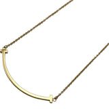 ティファニー TIFFANY＆CO Tスマイルネックレス スモール ピンクゴールド Au750 ジュエリー