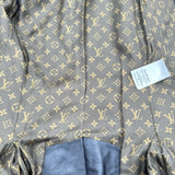 ルイ・ヴィトン LOUIS VUITTON ビジューボタン レザー ロングコート FMLC97 ブラック レザー レディース その他アウター