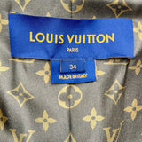 ルイ・ヴィトン LOUIS VUITTON ビジューボタン レザー ロングコート FMLC97 ブラック レザー レディース その他アウター