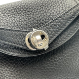 エルメス HERMES リンディミニ G刻印 ブラック シルバー金具 トリヨンクレマンス レディース ショルダーバッグ