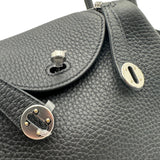 エルメス HERMES リンディミニ G刻印 ブラック シルバー金具 トリヨンクレマンス レディース ショルダーバッグ