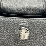 エルメス HERMES リンディミニ G刻印 ブラック シルバー金具 トリヨンクレマンス レディース ショルダーバッグ