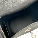 エルメス HERMES リンディミニ G刻印 ブラック シルバー金具 トリヨンクレマンス レディース ショルダーバッグ