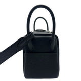 エルメス HERMES リンディミニ G刻印 ブラック シルバー金具 トリヨンクレマンス レディース ショルダーバッグ