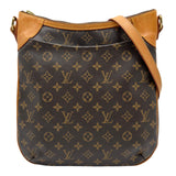 ルイ・ヴィトン LOUIS VUITTON オデオンMM M56389 ブラウン モノグラム/レザー レディース ショルダーバッグ