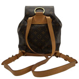 ルイ・ヴィトン LOUIS VUITTON モンスリMM M51136 ブラウン モノグラム/レザー レディース リュック・デイパック