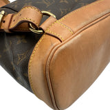 ルイ・ヴィトン LOUIS VUITTON モンスリMM M51136 ブラウン モノグラム/レザー レディース リュック・デイパック