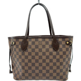ルイ・ヴィトン LOUIS VUITTON ネヴァーフルPM N41359 ブラウン ダミエ/レザー レディース トートバッグ