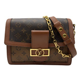 ルイ・ヴィトン LOUIS VUITTON ドーフィーヌMM M45958 ブラウン モノグラムリバース/レザー レディース ショルダーバッグ