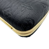 ルイ・ヴィトン LOUIS VUITTON ミノディエールV M95750 ブラック ゴールド金具 モノグラムモタード レディース クラッチバッグ