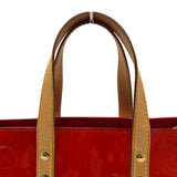 ルイ・ヴィトン LOUIS VUITTON リードPM M91088 レッド/ブラウン モノグラムヴェルニ/レザー レディース ハンドバッグ