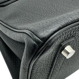エルメス HERMES バーキン25 T刻印 ブラック シルバー金具 トゴ レディース ハンドバッグ