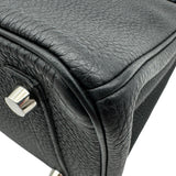 エルメス HERMES バーキン25 T刻印 ブラック シルバー金具 トゴ レディース ハンドバッグ