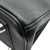 エルメス HERMES バーキン25 T刻印 ブラック シルバー金具 トゴ レディース ハンドバッグ