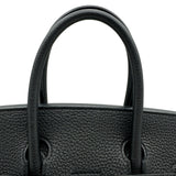 エルメス HERMES バーキン25 T刻印 ブラック シルバー金具 トゴ レディース ハンドバッグ