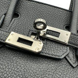エルメス HERMES バーキン25 T刻印 ブラック シルバー金具 トゴ レディース ハンドバッグ