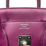 エルメス HERMES バーキン25 Z刻 アネモネ シルバー金具 スイフト レディース ハンドバッグ