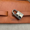 エルメス HERMES エールバッグMM □C刻 アイボリー/ゴールド トワル/ハンター レディース ショルダーバッグ