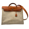 エルメス HERMES エールバッグMM □C刻 アイボリー/ゴールド トワル/ハンター レディース ショルダーバッグ