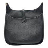 エルメス HERMES エヴリン2 PM □K刻 ブラック ゴールド金具 トリヨン レディース ショルダーバッグ