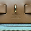 エルメス HERMES エールバッグジップPM W刻 エクリュ/ゴールド ゴールド金具 トワル/ハンター レディース ショルダーバッグ