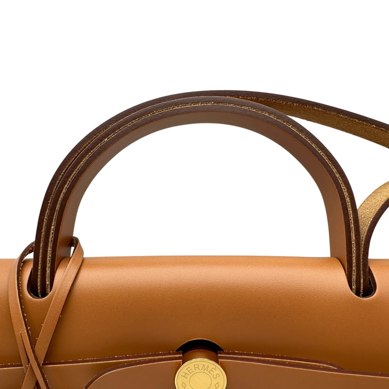 エルメス HERMES エールバッグジップPM W刻 エクリュ/ゴールド