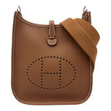 エルメス HERMES エヴリン TPM W刻 ゴールド シルバー金具 トリヨン レディース ショルダーバッグ