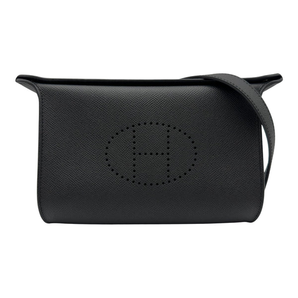 エルメス ヴィドポッシュ 小物入れ フェルト ブラック エルメス HERMES ヴィドポッシュ K刻 ブラック シルバー金具 エプソン