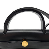 エルメス HERMES エールバッグジップPM W刻 ブラック/エクリュ ゴールド金具 トワル/ハンター レディース ショルダーバッグ