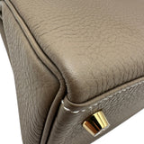 エルメス HERMES ケリー25 内縫い W刻印 エトゥープ ゴールド金具 トゴ レディース ハンドバッグ