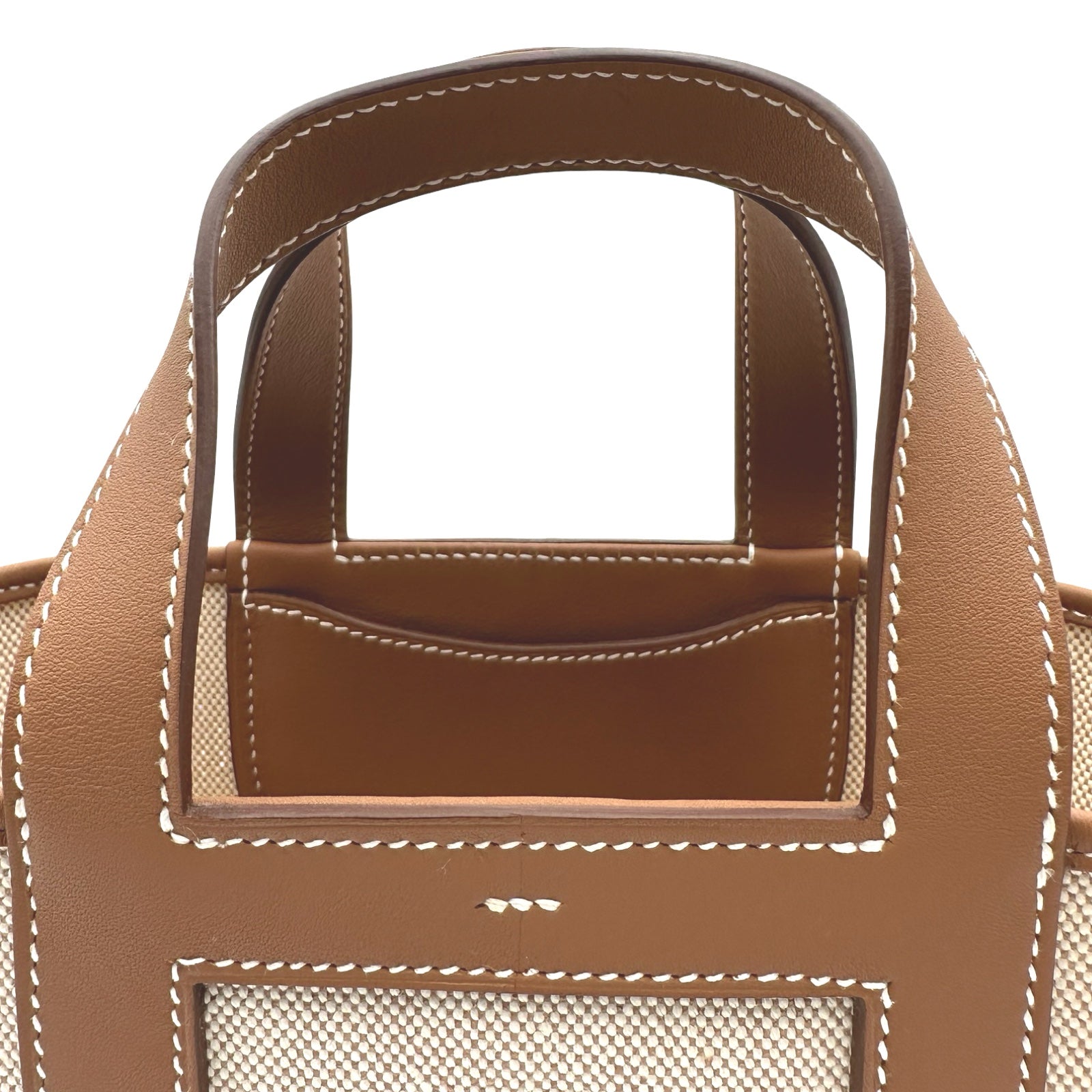 エルメス HERMES インザループ18 W刻印 エクリュ/ゴールド シルバー