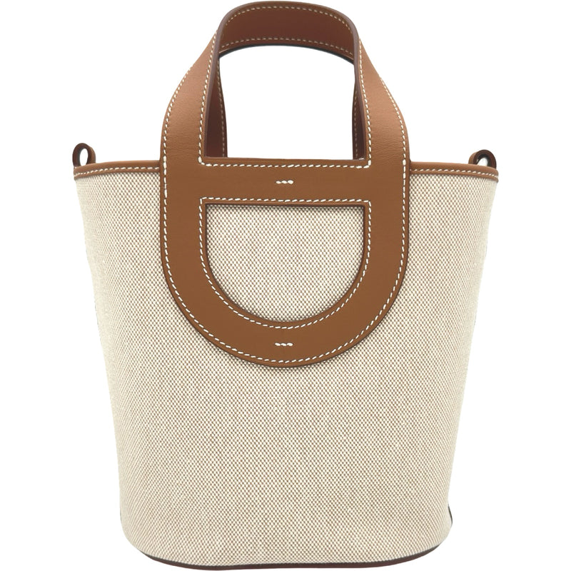 エルメス HERMES インザループ18 W刻印 エクリュ/ゴールド シルバー