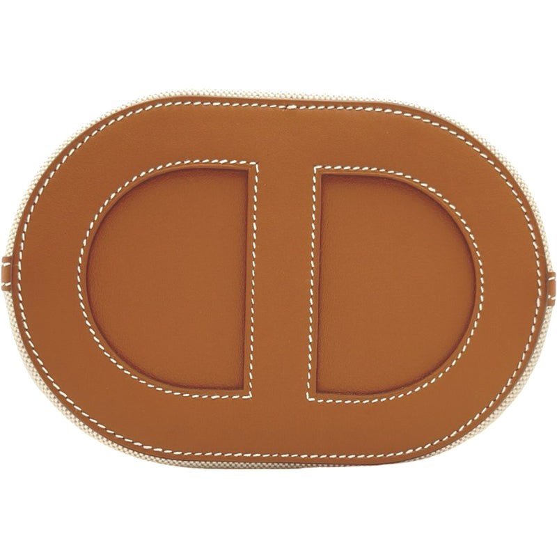 エルメス HERMES インザループ18 W刻印 エクリュ/ゴールド シルバー