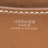 エルメス HERMES インザループ18 W刻印 エクリュ/ゴールド シルバー金具 トワル スイフト レディース ハンドバッグ