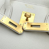 エルメス HERMES バーキン30 パーソナルオーダー A刻印 クレ/エトゥープ マットゴールド金具 エプソン レディース ハンドバッグ