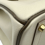 エルメス HERMES バーキン30 パーソナルオーダー A刻印 クレ/エトゥープ マットゴールド金具 エプソン レディース ハンドバッグ
