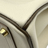 エルメス HERMES バーキン30 パーソナルオーダー A刻印 クレ/エトゥープ マットゴールド金具 エプソン レディース ハンドバッグ