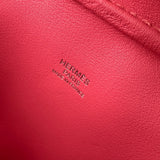 エルメス HERMES プリュム ミニ A刻 ローズアザレ シルバー金具 スイフト レディース ハンドバッグ
