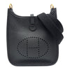 エルメス HERMES エヴリン TPM G刻 ブラック ゴールド金具 トリヨン レディース ショルダーバッグ