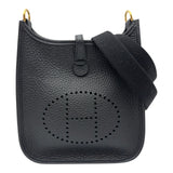 エルメス HERMES エヴリン TPM G刻 ブラック ゴールド金具 トリヨン レディース ショルダーバッグ
