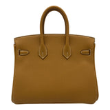 エルメス HERMES バーキン25 K刻 ナチュラルサブレ シルバー金具 トゴ レディース ハンドバッグ