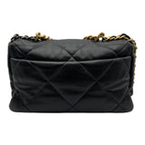 シャネル CHANEL CHANEL19 ラージバッグ AS1161 ブラック ゴールド金具 シャイニーラムスキン レディース ショルダーバッグ