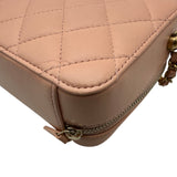 シャネル CHANEL マトラッセ ミニカメラバッグ AP2463 31番台 ピンク ゴールド金具 ラムスキン レディース ショルダーバッグ